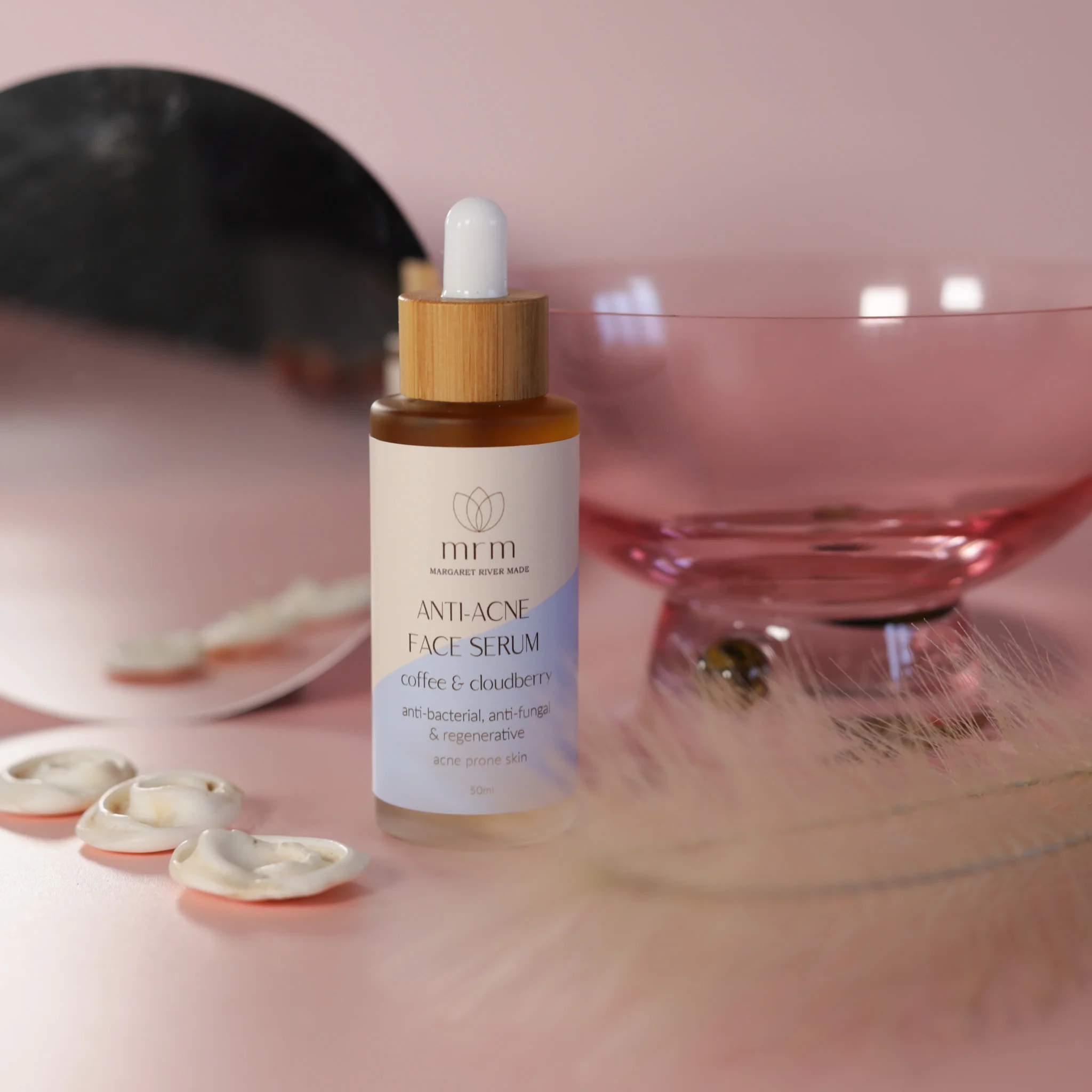 Anti-Acne Face Serum with Coffee & Cloudberry - Image 3