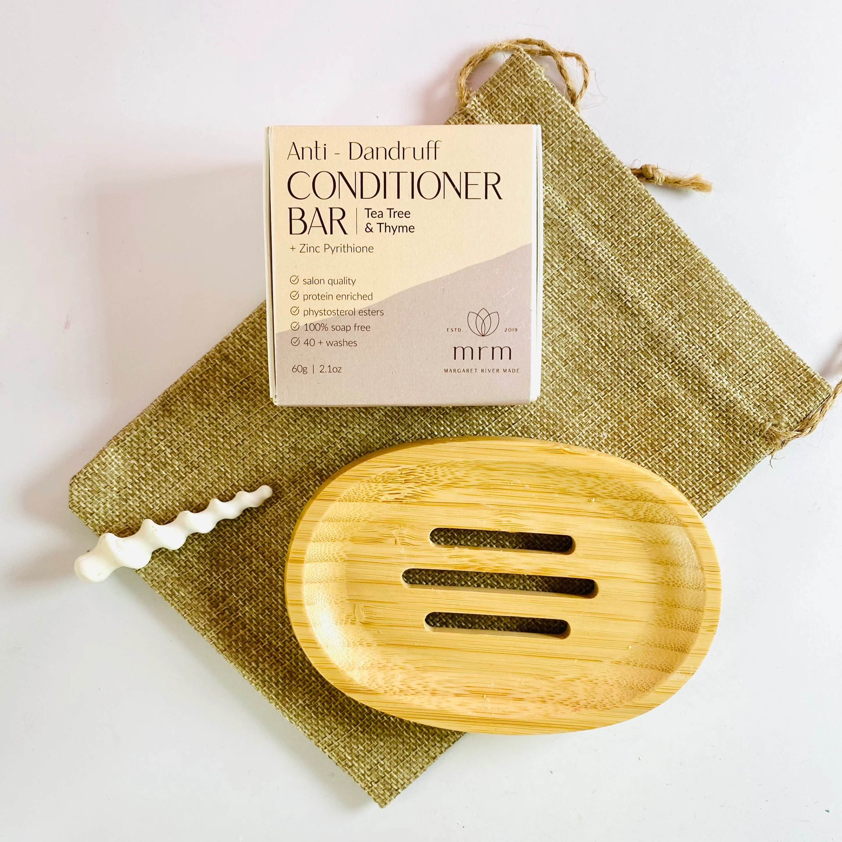 Anti-Dandruff Conditioner Bar  with Tea Tree & Thyme - Image 3