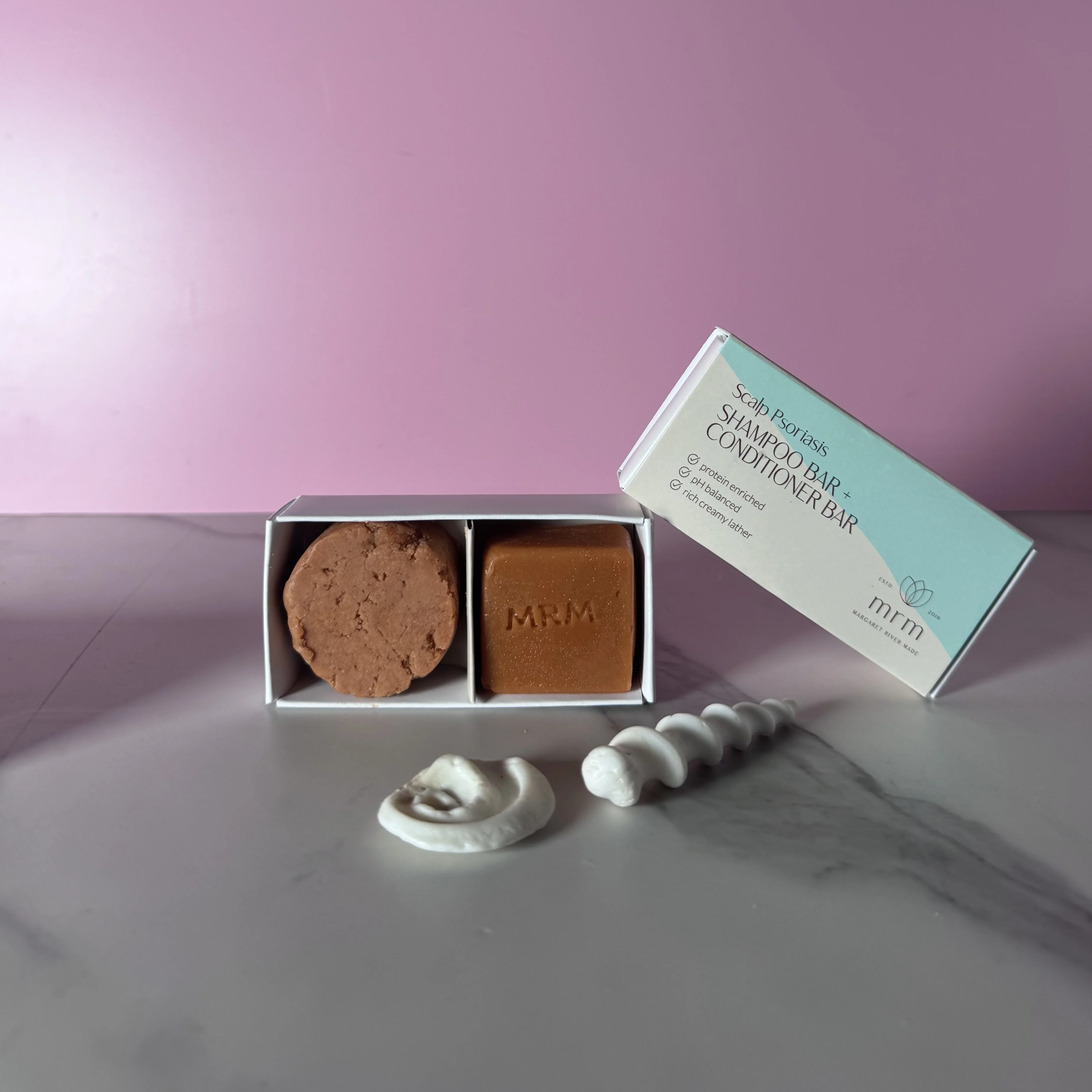 Psoriasis Shampoo & Conditioner Bar Mini Travel /Tester Set - Image 3