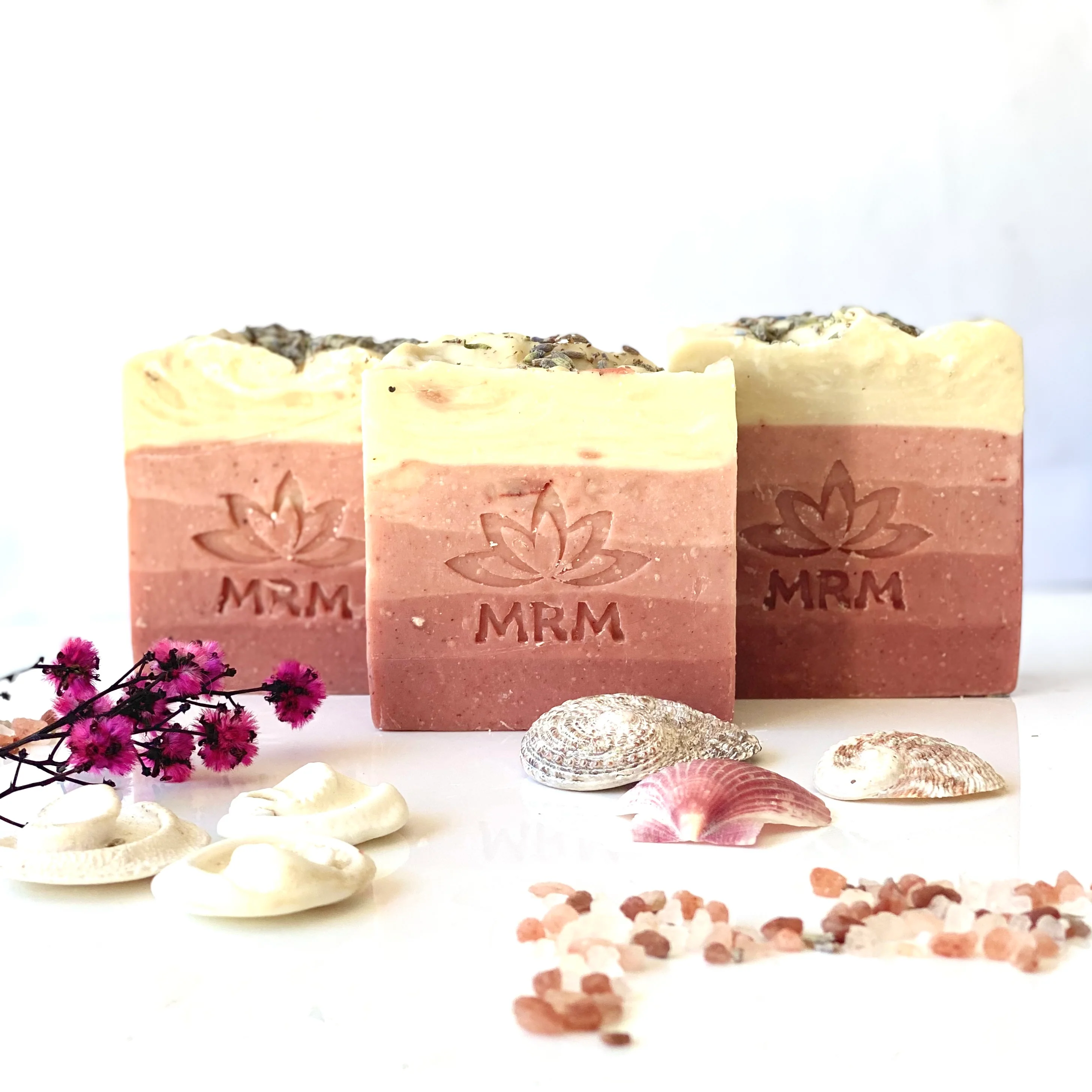 Rose Geranium and Lavender Natural Soap Bar - Image 4